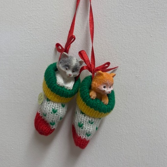 Other - Two Cute Kitties in Christmas Stocking Ornament for the Cat Lover